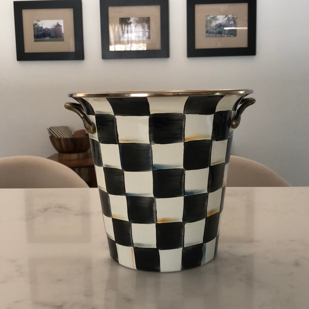 Mackenzie-Childs Enamel Champagne Ice Bucket 🍾